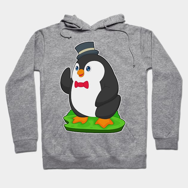 Penguin Groom Bow tie Wedding Hoodie by Markus Schnabel